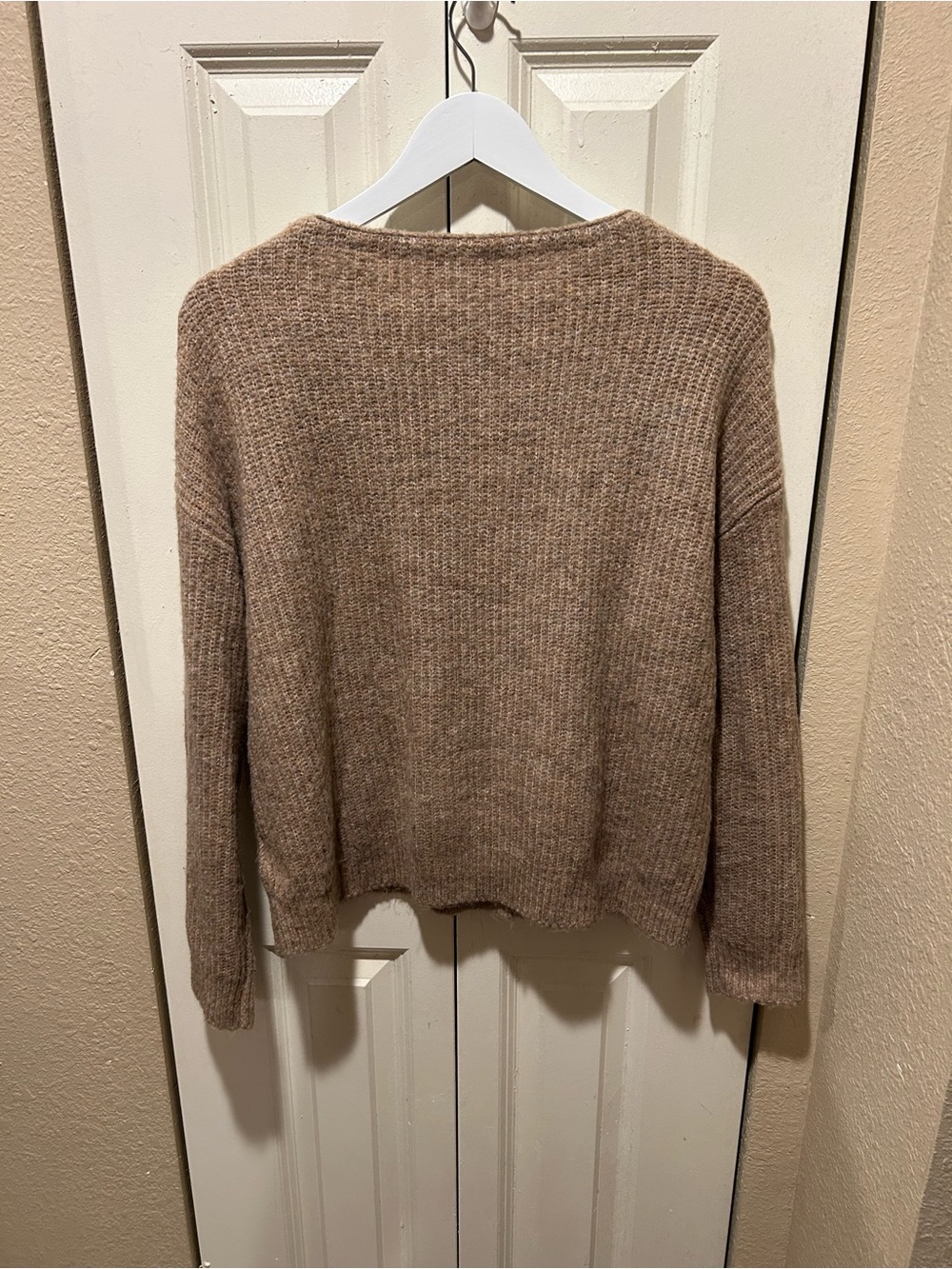 L’Agence Jamison Double-Breasted Cardigan In Tan., size XS Tall - Picture 2 of 9